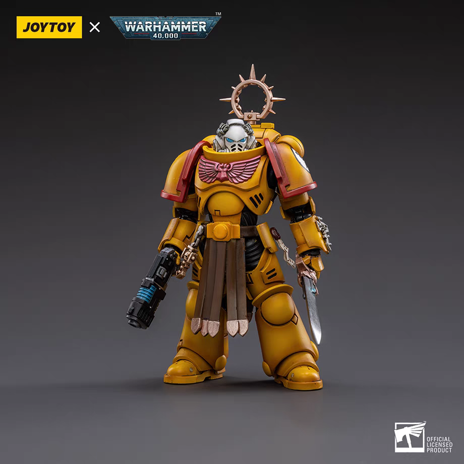 JOYTOY Warhammmer 40K 1/18 Action Figure Imperial Fists Veteran Brother Thracius Anime Figures Toys Model