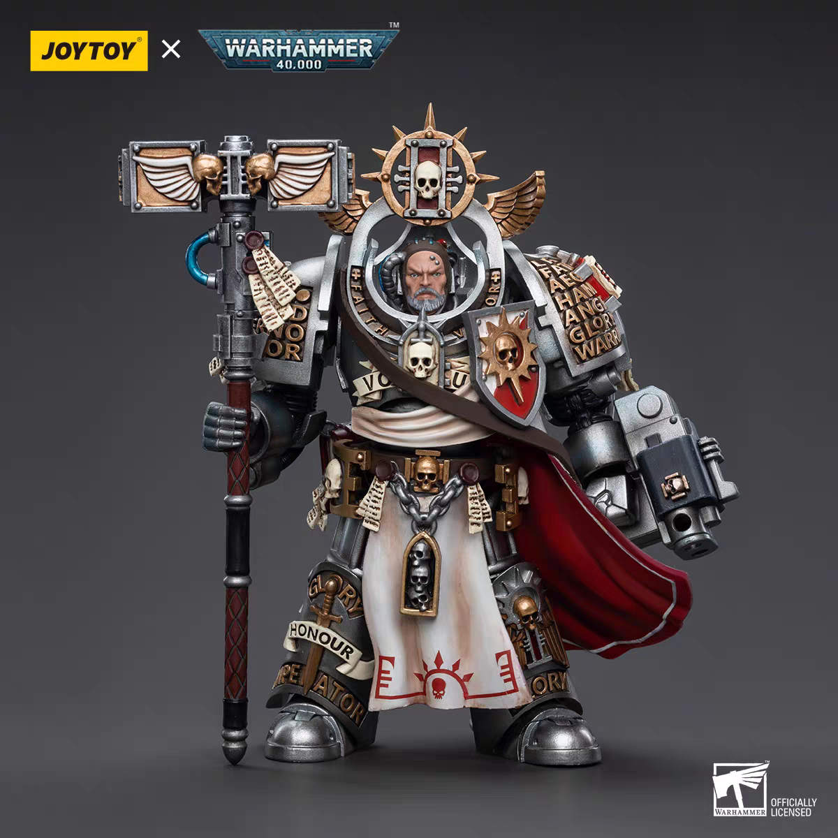 JOY TOY 1/18 Action Figures 40K Grey Knights Grand Master Voldus Anime Game Model Gift