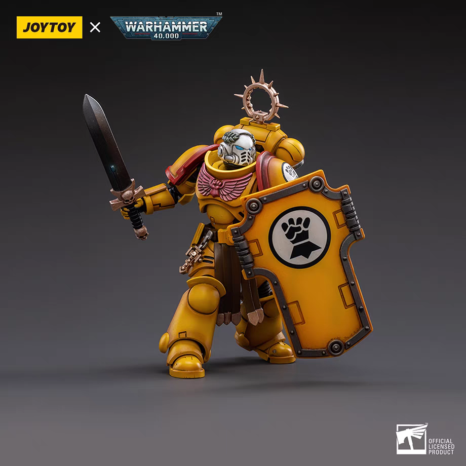 JOYTOY Warhammmer 40K 1/18 Action Figure Imperial Fists Veteran Brother Thracius Anime Figures Toys Model