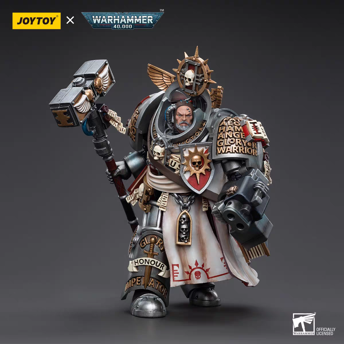 JOY TOY 1/18 Action Figures 40K Grey Knights Grand Master Voldus Anime Game Model Gift